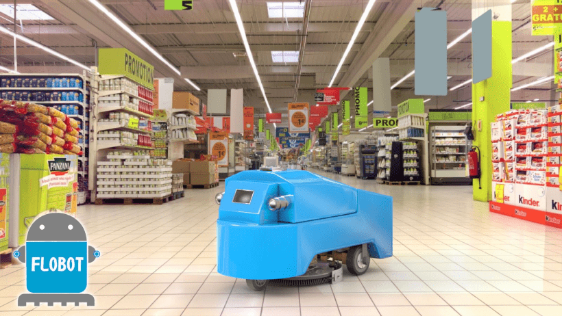 FLOBOT – Professional Robot for Washing Large Areas is now ready!