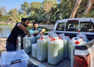 Sampling event at Athalassa Lake, National Forest Park of Athalassa, Nicosia, Cyprus