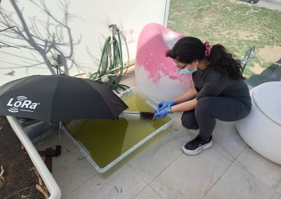 Experimental set-up for the collection of monitoring data for the predicative modelling