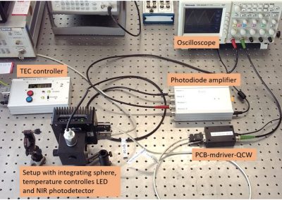 Example optical excitation-sensing setup